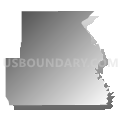 Jefferson township, Andrew County, Missouri (Gray Gradient Fill with Shadow)