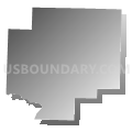 Wishart township, Polk County, Missouri (Gray Gradient Fill with Shadow)