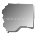 Auxvasse township, Callaway County, Missouri (Gray Gradient Fill with Shadow)