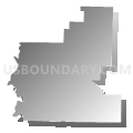 Bourbon township, Callaway County, Missouri (Gray Gradient Fill with Shadow)