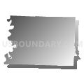 Round Prairie township, Callaway County, Missouri (Gray Gradient Fill with Shadow)
