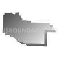 Boone No. 1 township, Greene County, Missouri (Gray Gradient Fill with Shadow)
