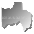 Avon-Elliston CCD, Powell County, Montana (Gray Gradient Fill with Shadow)