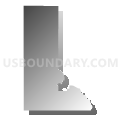 Rockford precinct, Garfield County, Nebraska (Gray Gradient Fill with Shadow)
