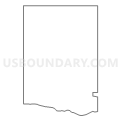 Union township, Dodge County, Nebraska (Light Gray Border)