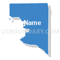 East Winters Creek precinct, Scotts Bluff County, Nebraska (Solid Fill with Shadow)