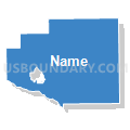 Fanning precinct, Scotts Bluff County, Nebraska (Solid Fill with Shadow)
