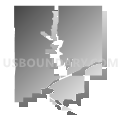 Union precinct, Douglas County, Nebraska (Gray Gradient Fill with Shadow)