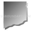 Alda township, Hall County, Nebraska (Gray Gradient Fill with Shadow)