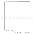 West Union township, Custer County, Nebraska (Light Gray Border)