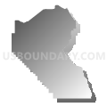 Fallon CCD, Churchill County, Nevada (Gray Gradient Fill with Shadow)