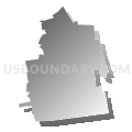 Bennington town, Hillsborough County, New Hampshire (Gray Gradient Fill with Shadow)