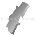 Union City city, Hudson County, New Jersey (Gray Gradient Fill with Shadow)