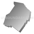 Leonia borough, Bergen County, New Jersey (Gray Gradient Fill with Shadow)