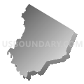 Old Tappan borough, Bergen County, New Jersey (Gray Gradient Fill with Shadow)