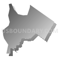 Ridgefield borough, Bergen County, New Jersey (Gray Gradient Fill with Shadow)