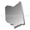 Bridgeton city, Cumberland County, New Jersey (Gray Gradient Fill with Shadow)