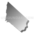 Vineland city, Cumberland County, New Jersey (Gray Gradient Fill with Shadow)