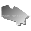 West Cape May borough, Cape May County, New Jersey (Gray Gradient Fill with Shadow)