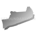 Hazlet township, Monmouth County, New Jersey (Gray Gradient Fill with Shadow)