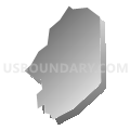 Bordentown city, Burlington County, New Jersey (Gray Gradient Fill with Shadow)