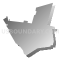 Bound Brook borough, Somerset County, New Jersey (Gray Gradient Fill with Shadow)