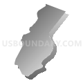 Hopatcong borough, Sussex County, New Jersey (Gray Gradient Fill with Shadow)