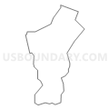 Pompton Lakes borough, Passaic County, New Jersey (Light Gray Border)