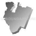 Wanaque borough, Passaic County, New Jersey (Gray Gradient Fill with Shadow)