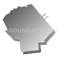 Dunellen borough, Middlesex County, New Jersey (Gray Gradient Fill with Shadow)