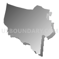 Plainsboro township, Middlesex County, New Jersey (Gray Gradient Fill with Shadow)