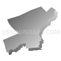 Spotswood borough, Middlesex County, New Jersey (Gray Gradient Fill with Shadow)