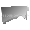 Union town, Broome County, New York (Gray Gradient Fill with Shadow)