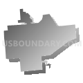 Binghamton city, Broome County, New York (Gray Gradient Fill with Shadow)
