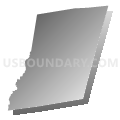 Nassau town, Rensselaer County, New York (Gray Gradient Fill with Shadow)