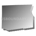 Champlain town, Clinton County, New York (Gray Gradient Fill with Shadow)
