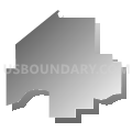 Olean city, Cattaraugus County, New York (Gray Gradient Fill with Shadow)
