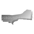Hounsfield town, Jefferson County, New York (Gray Gradient Fill with Shadow)