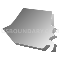 Hudson city, Columbia County, New York (Gray Gradient Fill with Shadow)