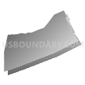 Southampton town, Suffolk County, New York (Gray Gradient Fill with Shadow)