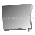 Cortland city, Cortland County, New York (Gray Gradient Fill with Shadow)