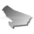 Middleburgh town, Schoharie County, New York (Gray Gradient Fill with Shadow)