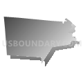 Martinsburg town, Lewis County, New York (Gray Gradient Fill with Shadow)
