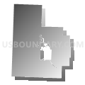 Hornellsville town, Steuben County, New York (Gray Gradient Fill with Shadow)