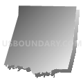 Sharpesburg township, Iredell County, North Carolina (Gray Gradient Fill with Shadow)