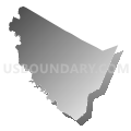 Washington township, Beaufort County, North Carolina (Gray Gradient Fill with Shadow)