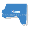 Nahunta township, Wayne County, North Carolina (Solid Fill with Shadow)