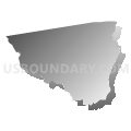Mount Hermon township, Pasquotank County, North Carolina (Gray Gradient Fill with Shadow)