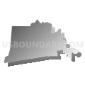Providence township, Pasquotank County, North Carolina (Gray Gradient Fill with Shadow)