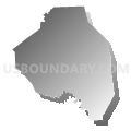 Crawford township, Currituck County, North Carolina (Gray Gradient Fill with Shadow)